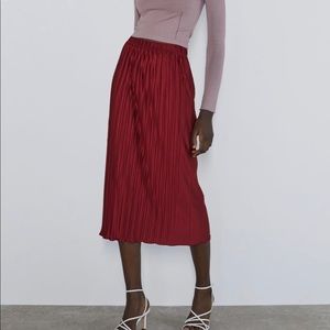 Zara pleated skirt